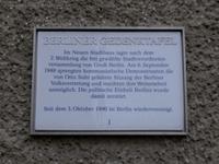 Berliner Gedenktafel am Neuen Stadthaus im Klosterviertel.
