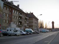 Mietshäuser an der Hauptstraße in Rummelsburg