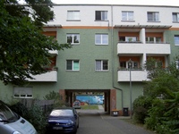 Müllerecke Hausdurchfahrt Grünauer Straße