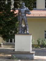 Wünsdorf Waldstadt Statue Kosmonaut Juri Gagarin
