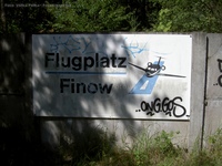Flugplatz Finow Schild