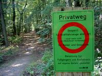 Berliner Forsten Privatweg Schild