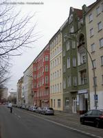 Mietshäuser an der Friedenstraße in Friedrichshain