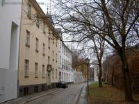 Waisenstraße mit Hospital der Parochialkirche und Berliner Stadtmauer im Klosterviertel