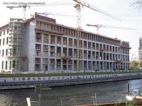 Baustelle vom Berliner Stadtschloß an der Spree im Jahr 2014