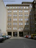 Rückseite Seitenflügel der Stalinbauten an der Frankfurter Alle