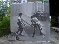 Revolution Juni 1953 Graffiti Biesenhorst