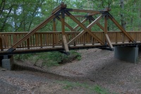 Holzbrücke Rodelbahn Müggelberge