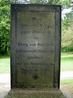 Gedenktafel am Friedhof vom Kloster Chorin