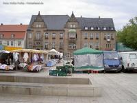 Marktplatz mit Rathaus in Eberswalde