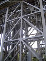 Stahlkonstruktion des Schiffshebewerks Niederfinow