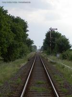 Bahnübergang der Wriezener Bahn bei Blumberg