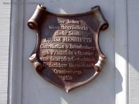 Dank-Inschrift der Bürger Oranienburgs