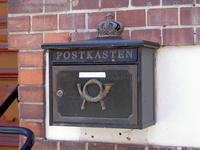 Kaiserlicher Briefkasten am Postamt Storkow