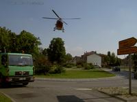 Hubschrauber der DRF Luftrettung in Erkner