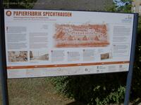 Spechthausen Papierfabrik Infotafel