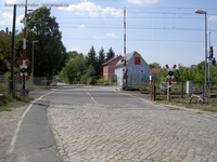 Bahnhof Wünsdorf Bahnübergang