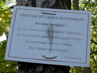 Fürstenwalde-Waldfrieden Gefahrenschild