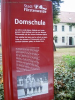 Fürstenwalde Domschule Infotafel