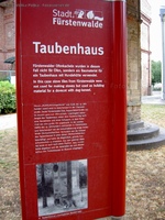 Fürstenwalde Taubenhaus Infotafel