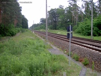 Niederschlesisch-Märkische Eisenbahn Bahnübergang Klein Wall