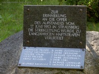 Barnim-Kaserne Strausberg Gedenkstein