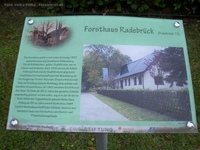 Forsthaus Radebrück Infotafel