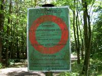 Privatweg-Schild der Berliner Forsten
