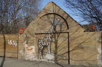 Graffiti Tierpark Berlin Giraffe