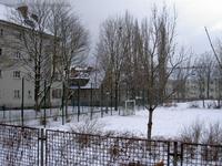 Häuser am Freiaplatz und Schulhof der Schule am Lichten Berg