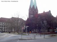 Glaubenskirche mit Amtsgericht am Roedeliusplatz in Berlin-Lichtenberg