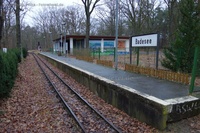Berliner Parkeisenbahn Wuhlheide Bahnhof Badesee