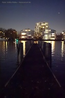 Treptower Hafen bei Nacht