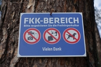 Bammelecke FKK Schild