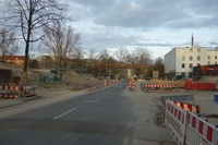 Nöldnerstraße Baustelle Bahndamm