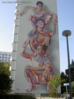 Mural Totem an der Landsberger Allee von JBAK