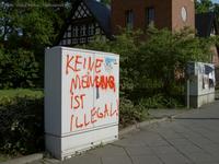 Streetart Schriftzug Veränderung in Köpenick