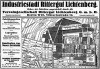 Industriestadt Rittergut Lichtenberg 1927