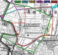 Lichtenberg in den Grenzen von 1906 bis 2002
